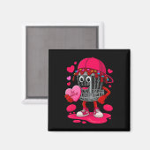 Disc Golf Ausrüstung Playera Valentinstag Hearts K Magnet (Vorderseite/Rückseite)