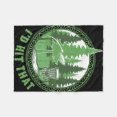 Disc Golf Basket Flying Disc Id Hit That Funny  Fleecedecke (Vorderseite (Horizontal))