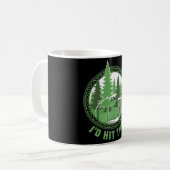 Disc Golf Basket Flying Disc Id Hit That Funny  Kaffeetasse (Vorderseite Links)