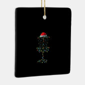 Disc Golf Basket Santa Disk Golf Frisbee Golfer Keramikornament (Rechts)