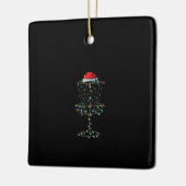 Disc Golf Basket Santa Disk Golf Frisbee Golfer Keramikornament (Links)