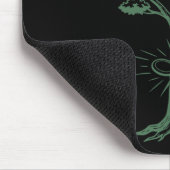 Disc Golf Baum trifft fliegende Disc-Skizze Szene Mousepad (Ecke)