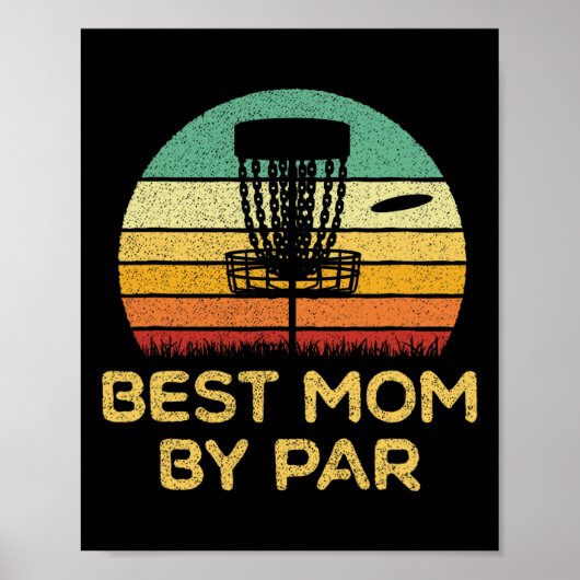 Disc Golf Beste Mutter Poster (Vorne)