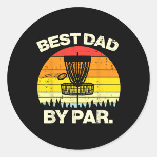 Disc Golf Bester Vater By Par Frisbee Frolf Vatert Runder Aufkleber