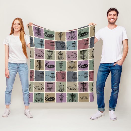 Disc Golf Blanket Geschenk, gemütlicher Sportwagen Fleecedecke (Beispiel)