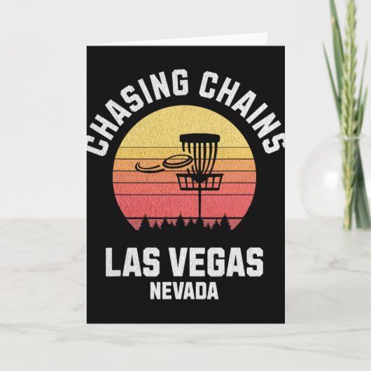 Disc Golf Chasing Chains Las Vegas Nevada Golf Fr Karte (Vorderseite)
