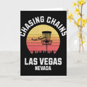 Disc Golf Chasing Chains Las Vegas Nevada Golf Fr Karte (Gelbe Blume)