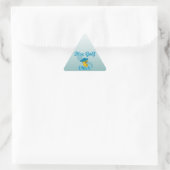 Disc Golf Chick #3 Dreieckiger Aufkleber (Tasche)