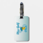 Disc Golf Chick #3 Gepäckanhänger (Rückseite vertikal)