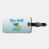 Disc Golf Chick #3 Gepäckanhänger (Rückseite horizontal)