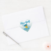 Disc Golf Chick #3 Herz-Aufkleber (Umschlag)