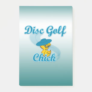 Disc Golf Chick #3 Post-it Klebezettel