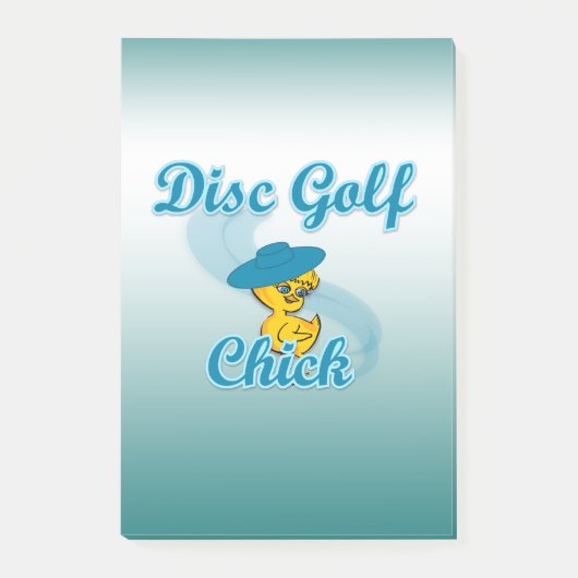 Disc Golf Chick #3 Post-it Klebezettel (Vorderseite)