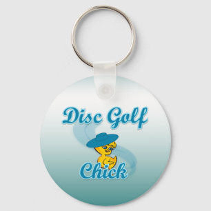 Disc Golf Chick #3 Schlüsselanhänger