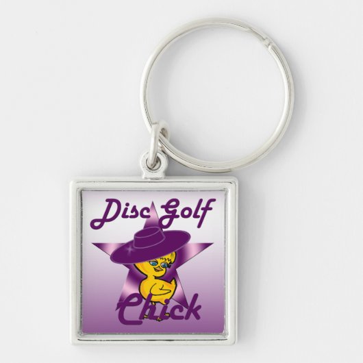 Disc Golf Chick #9 Schlüsselanhänger (Vorne)