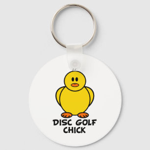Disc Golf Chick Schlüsselanhänger