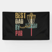 Disc Golf Dad Best Dad By Par Banner (Horizontal)