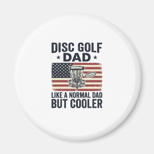 Disc Golf Dad Vintage Flag Lustiges Shirt Design_1 Magnet