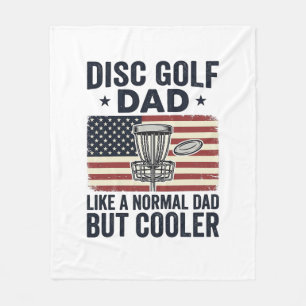 Disc Golf Dad Vintage-Flagge Lustiges Shirt-Design Fleecedecke