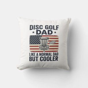 Disc Golf Dad Vintage-Flagge Lustiges Shirt-Design Kissen