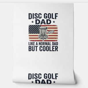 Disc Golf Dad Vintage-Flagge Lustiges Shirt-Design Tapete