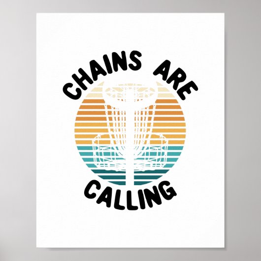 Disc Golf Disc Golf Basket Poster (Vorne)