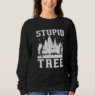 Disc Golf Dummer Baum  Disc Golf  1 Sweatshirt