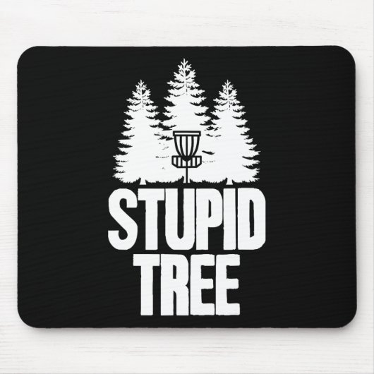 Disc Golf Dummer Baum Frisbee Bekleidung I Lustige Mousepad (Vorne)