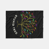 Disc Golf - Dummer Baum Lustig Sarastisch  Fleecedecke (Vorderseite (Horizontal))
