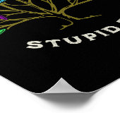 Disc Golf - Dummer Baum Lustiger Sarkasmus  Poster (Ecke)