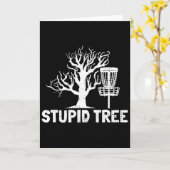 Disc Golf Dummer Baum Substantiv Wörterbuch Gesche Karte (Gelbe Blume)