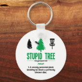 Disc Golf Dummer Baum Substantiv Wörterbuch Gesche Schlüsselanhänger (Vorderseite)