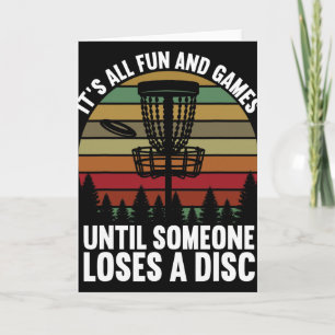 Disc Golf Es Ist Alles Spaß Und Spiel Bis Jemand V Karte