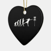 Disc Golf Evolution Disc Golf Geschenke Keramik Ornament (Links)