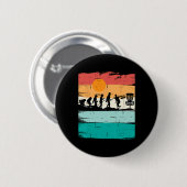 Disc Golf Evolution - Disc Golf Spieler Flugdiscus Button (Vorne & Hinten)