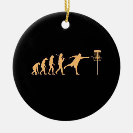 Disc Golf Evolution Keramik Ornament (Vorne)