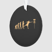Disc Golf Evolution Ornament (Vorderseite)