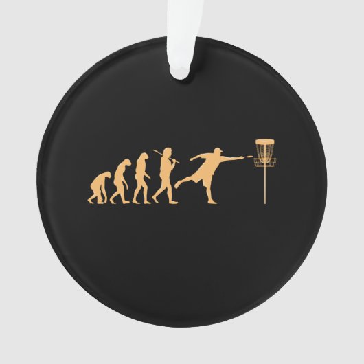 Disc Golf Evolution Ornament (Vorderseite)