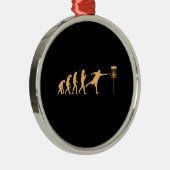 Disc Golf Evolution Ornament Aus Metall (Rechts)