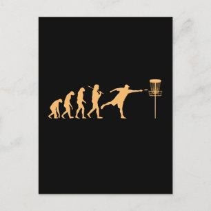 Disc Golf Evolution Postkarte