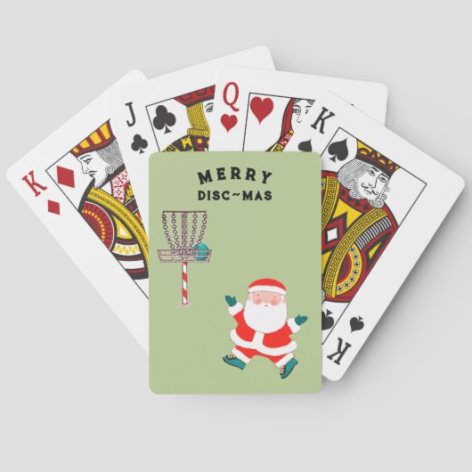 Disc-Golf-Feiertagsgeschenk Spielkarten (Rückseite)