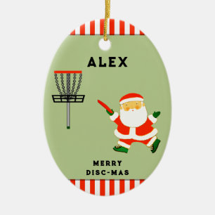 Disc-Golf-Feiertagsgeschenke Keramik Ornament