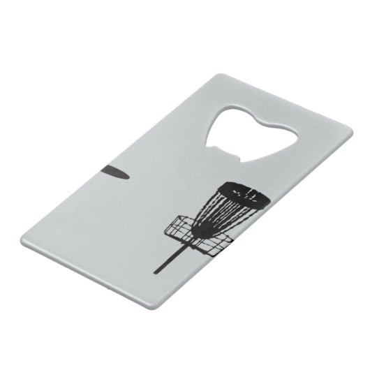 Disc-Golf-Flaschen-Öffner - befolgen Sie die Linie Kreditkarten Flaschenöffner (Vorderseite Schrägansicht)