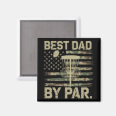 Disc Golf Frisbee Bester Vater Par Camo US-Flagge  Magnet (Vorderseite/Rückseite)