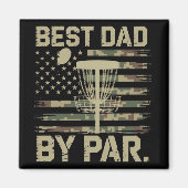 Disc Golf Frisbee Bester Vater Par Camo US-Flagge  Magnet (Vorne)