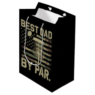Disc Golf Frisbee Bester Vater Par Camo US-Flagge Mittlere Geschenktüte