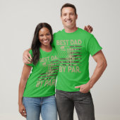 Disc Golf Frisbee Funny Best Dad Par Camo US Flag  T-Shirt (Unisex)