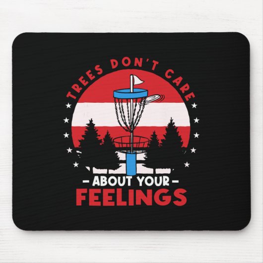 Disc Golf Frisbee Golf Bäume kümmern sich nicht um Mousepad (Vorne)