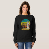Disc Golf Frisbee Golf Disc Spieler Niedlich Cat Sweatshirt (Vorne ganz)