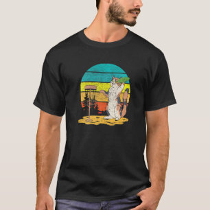 Disc Golf Frisbee Golf Disc Spieler Niedlich Cat T-Shirt